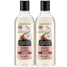 Alberto Balsam Coconut & Lychee Shampoo 2 x 300ml 9.48 per litre