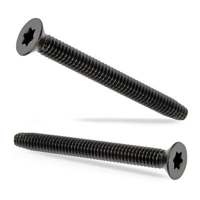 5/16-18 x 2-1/2  Black Flat Head Trailer Deck Screws, T40, (300 Qty)  (BCP 1230)
