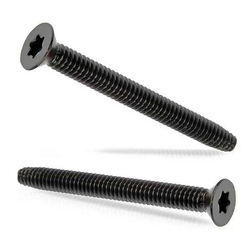 5/16-18 x 2-1/2” Black Flat Head Trailer Deck Screws, T40, (300 Qty)  (BCP 1230)