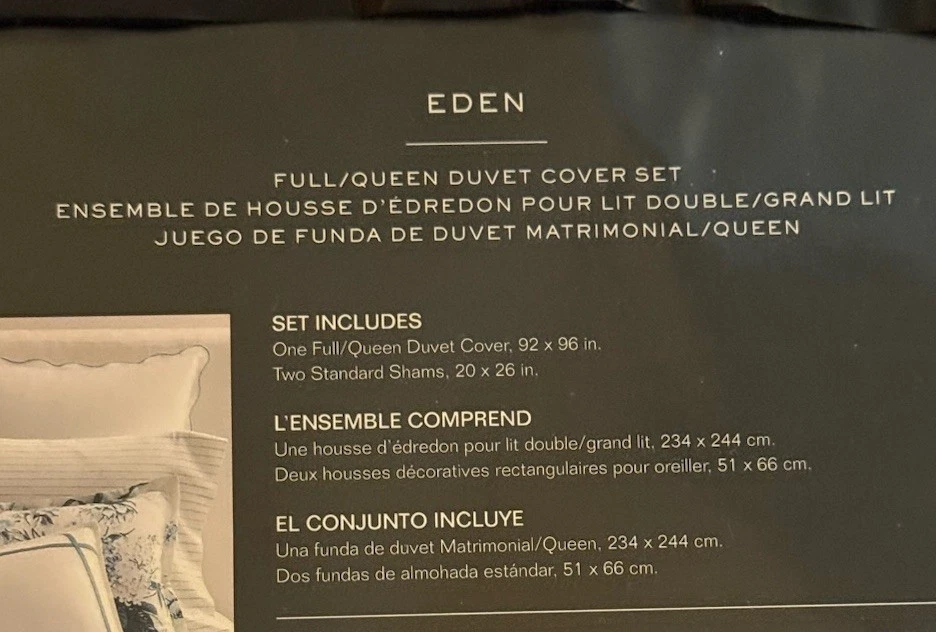 Ralph Lauren Eden ботанический 100% хлопок полный/королева пододеяльник комплект $270 - Изображение 4 из 4