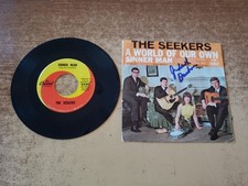 hand signed by Judith Durham 1960s vg+/vg The Seekers &ndash; A World Of Our Own 45