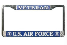 air force veteran license plate frame made in usa
