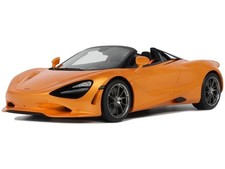 2024 MCLAREN 750S SPIDER ORANGE 1/18 MODEL CAR BY GT SPIRIT GT488
