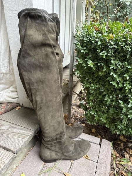 Damen Jimmy Choo Stiefel Khaki Wildleder 35