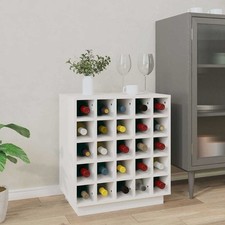 Armoire à Vin Noir 55,5x34x61 cm Bois de Pin Massif Range-bouteilles vidaXL