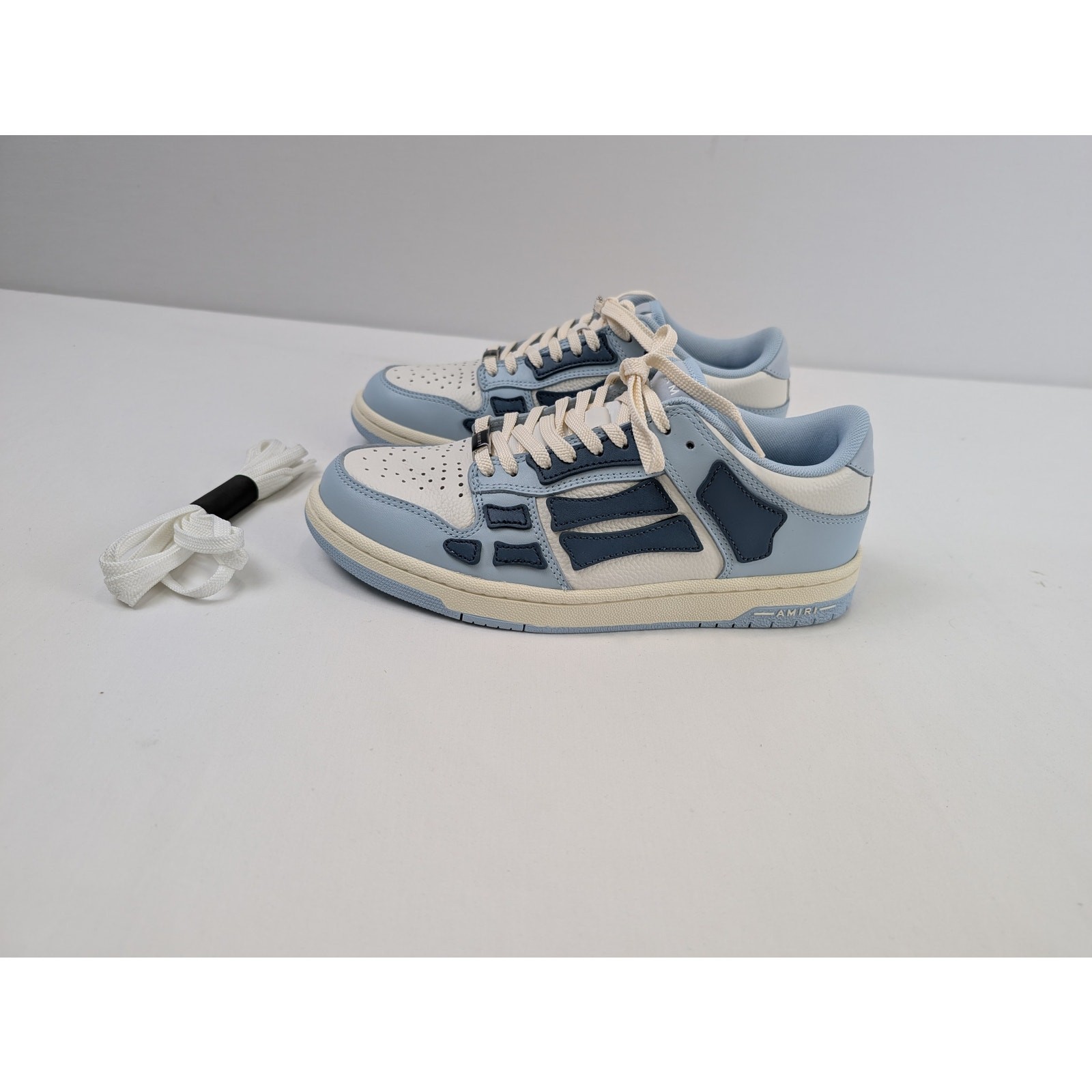 Amiri Skel Top Low / Skeleton Low Top Sneakers in Baby Blue BNWB 40 image 5