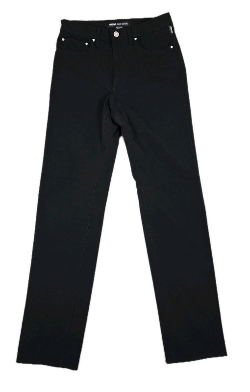 VERSACE JEANS COUTURE Black Nylon Lightweight Stretch Pants Men's Size 28x34"