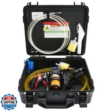 Steauty 12V 75W Fuel Transfer Pump Set, gasoline transfer pump Moves Up to 11