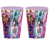 Monster High Kinderbecher 260Ml Trinkbecher Kunststoff BPA Frei 2Er Set
