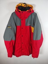 Vintage Berghaus Mera Peak Jacket Mens Large L Red Grey Colour Block Retro Coat