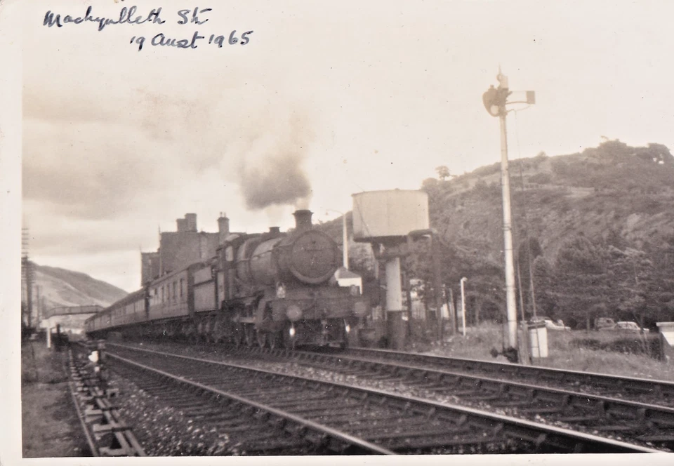 FTP 1965 Two Postcard Sized Photos of Machynlleth Railway Station Montomeryshire - Image 2 of 2