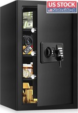 5.0 cubic feet large capacity home safe, fireproof and waterproof.