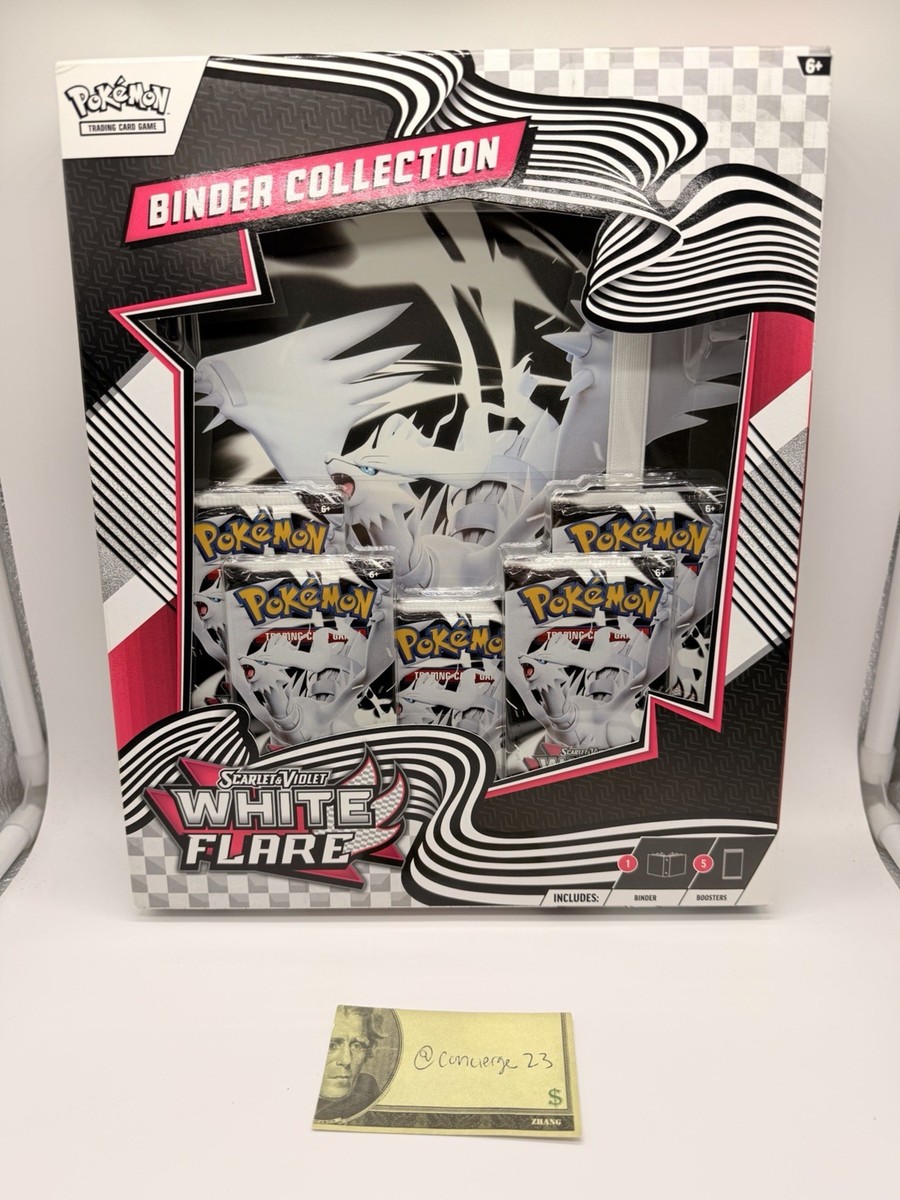 Pokemon Scarlet & Violet White Flare Binder Collection Sealed Box