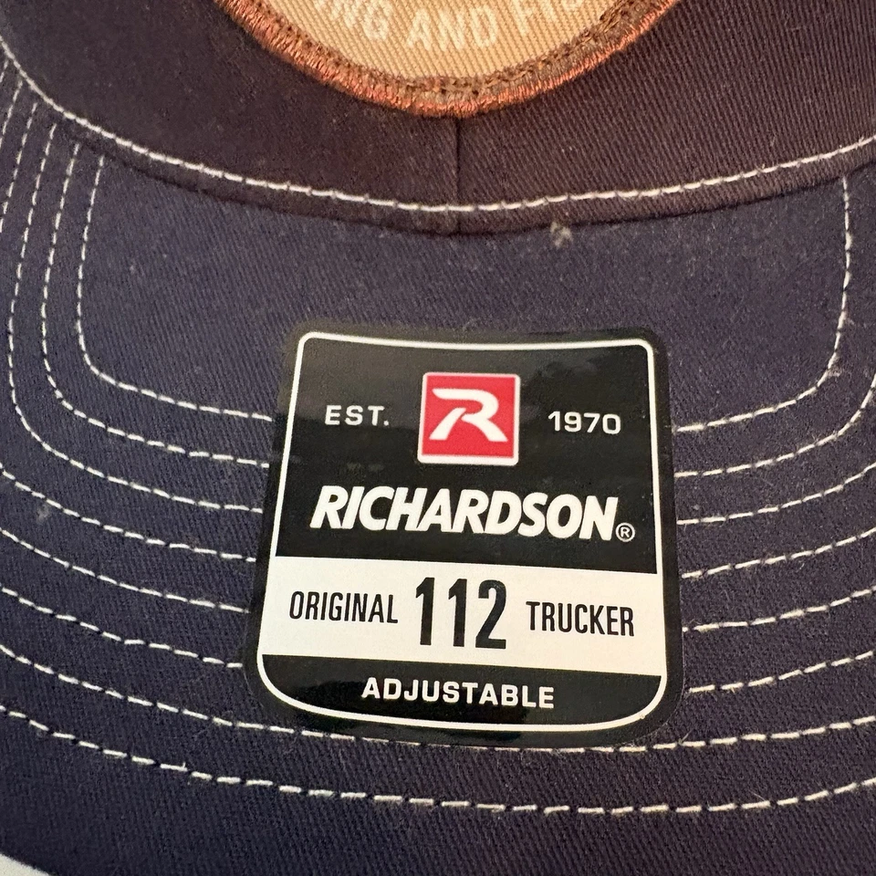 Sombrero de camionero de caza y pesca Green Top - Richardson 112 ajustable nuevo Foto 2 de 4