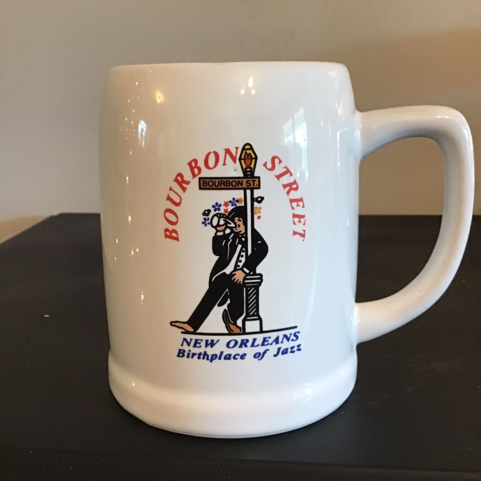 New Orleans Bourbon Street Jazz Coffee Mug Souvenir Tea Cup