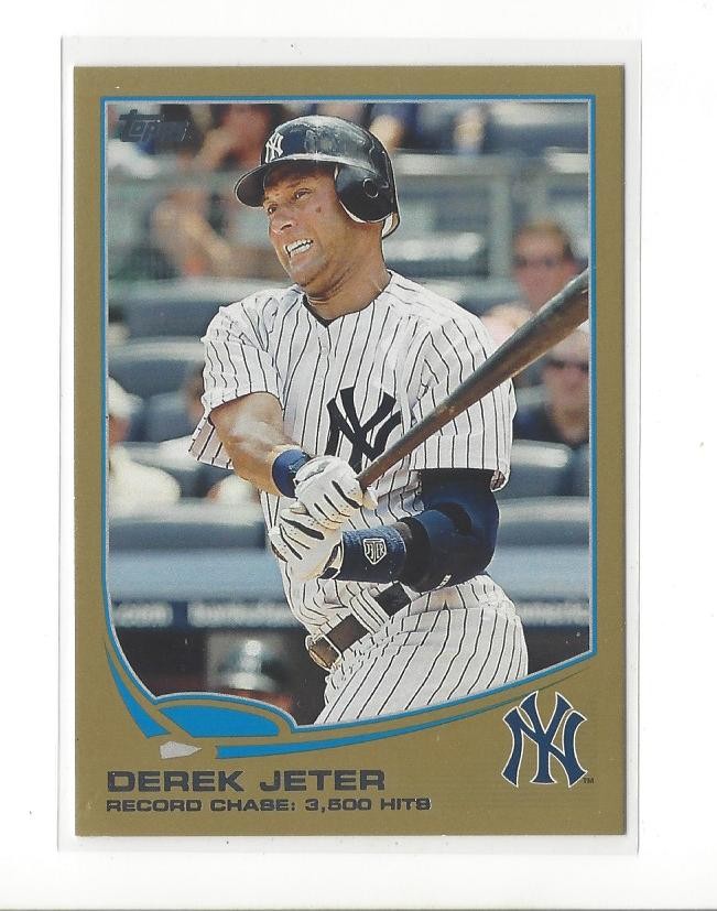 2013 Topps Gold #373 Derek Jeter Yankees /2013 