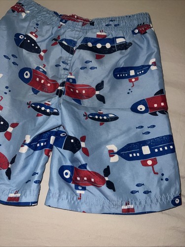 Gymboree sz 5T Fish Nautical Submarine Swim Shorts Swimwear Boardshorts - Picture 8 of 8