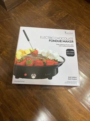 Kusini Electric Fondue Pot Set - Chocolate Fondue Kit - Temperature Control