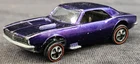 Vintage Hot Wheels Redline 1968 Purple Custom Camaro US - DARK Int.  Damaged