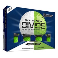 Srixon 2026 Q-Star Tour 6 Divide Golf Balls 1 Dozen - White/Green