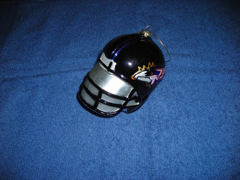 Baltimore Ravens Football Helmet Christmas Ornament