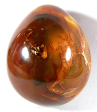 CARNELIAN EGG-LIKE PALMSTONE 4.8 x 3.8 cms  117 gm  blood, fertility #1