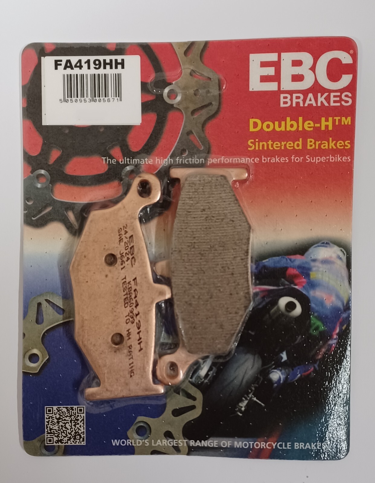 EBC Sintered REAR Disc Brake Pads Fits SUZUKI GSX1300 HAYABUSA (2008 to 2026)