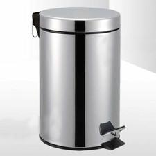 3 LITRE SMALL S/S PEDAL BIN BATHROOM KITCHEN TOILET RUBBISH IN 4 COLOURS