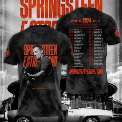 Bruce Springsteen & E Street Band World Tour 2024 T-Shirts Hoodie For Men Women