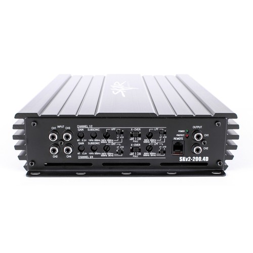 NEU Skar Audio SKv2-200.4D 1.600 WATT MAX LEISTUNG KLASSE D 4-KANAL AUTO VERSTÄRKER - Bild 2 von 5