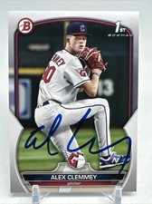 Alex Clemmey 2023 Bowman Draft 1st #BD-79 Washington Nationals SIGNED