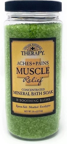 Village Naturals Therapy Mineral Bath Soak Salts variety 20 Oz jars - Picture 8 of 17