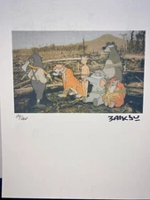 BANKSY COA Vintage Original Art Print Poster Lithograph Signed Limited