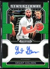 2022-23 Panini Prizm Draft Picks Green Prizm #SS-GOL Grant Golden Auto