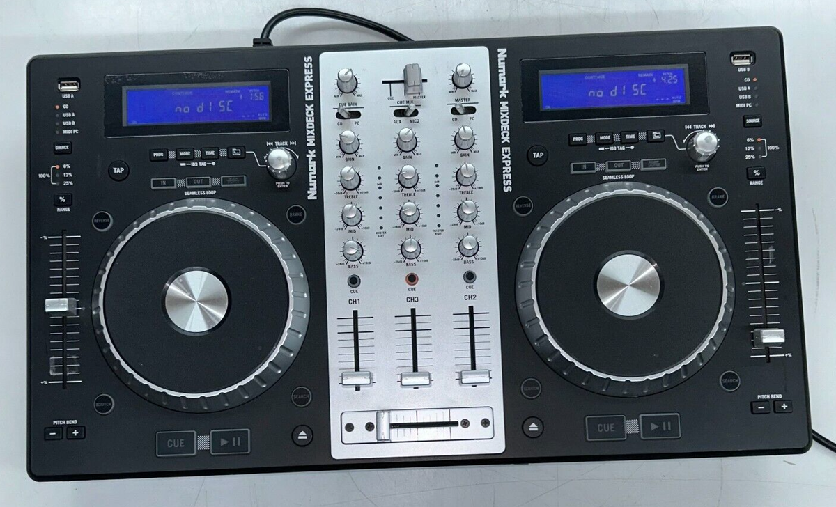 Numark Mixdeck Express - Dual CD Mixer - *FOR PARTS/REPAIRS Numark Mixdeck Express - Dual CD Mixer - *FOR PARTS/REPAIRS