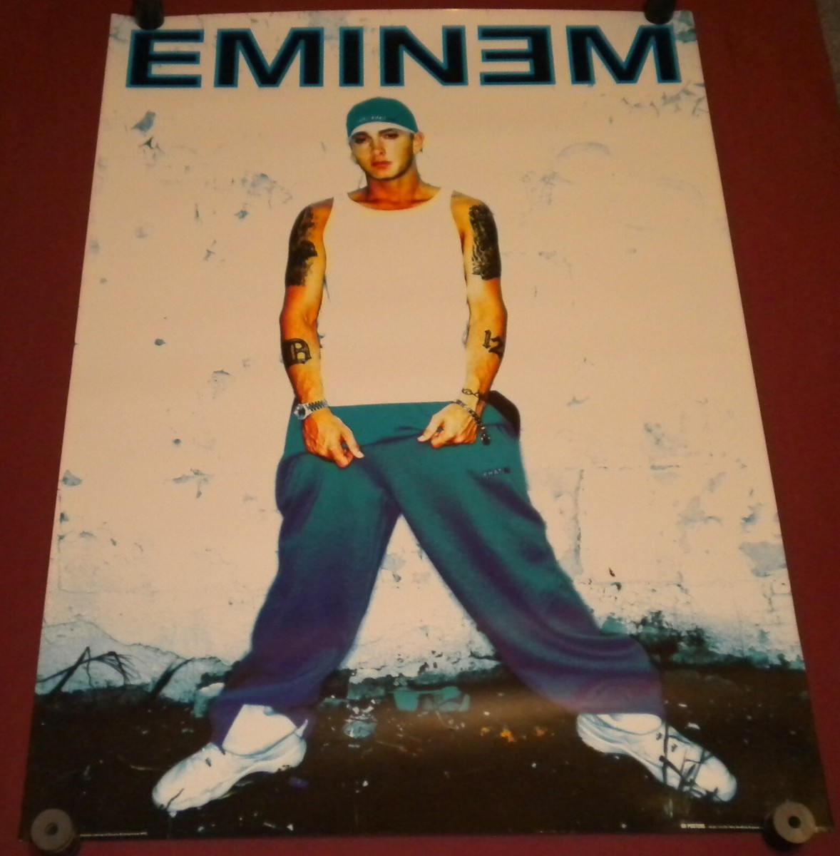 EMINEM Vintage Poster 美品 EMINEM POSTER LIVE NEW NEVER OPENED MID 2000'S VINTAGE SLIM