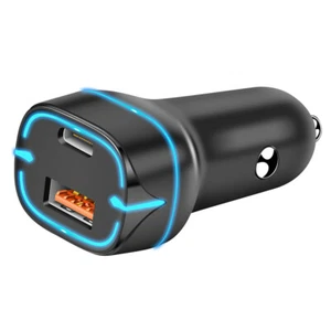 12V Double USB chargeur QC 3.0 Type C PD Adaptateur de chargeur rapide pour iPhone 16 15 14