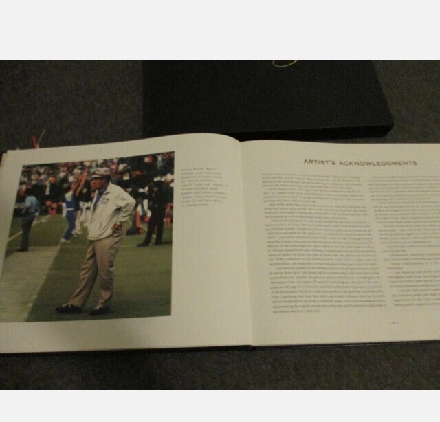 ALABAMA FOOTBALL DANIEL MOORE 'ARTIST`S EDITION' SIGNED IRON BOWL GOLD #101/1988 - Image 3 of 3