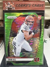 2024 Panini Prizm - Rookies Neon Green Pulsar Prizm #333 Erick All Jr. (RC)