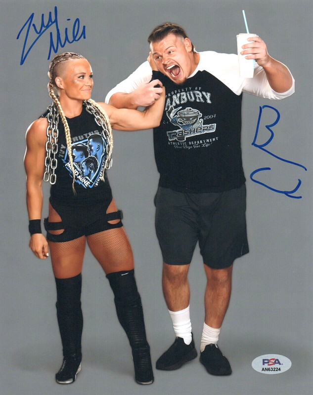 Ivy Nile & Brutus Creed NXT WWE Signed Autograph 8x10 Photo w/ PSA COA