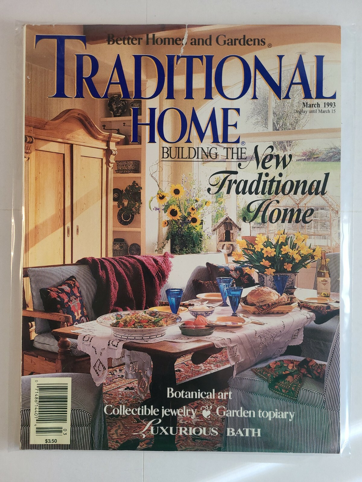 TRADITIONAL HOME Magazine - March 1993 - New Traditional Home Issue