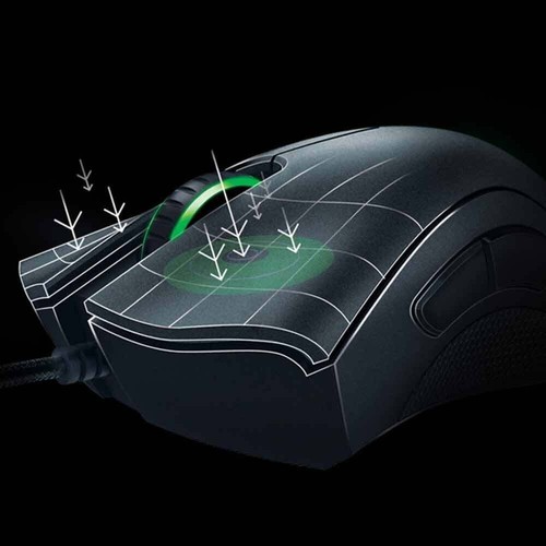 Razer DeathAdder Essential Wired Gaming Mouse Mice 6400DPI Optical - Black UK - Picture 7 of 10