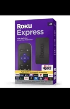 Roku 3960RW Express HD Streaming Device - with High-Speed HDMI Cable, Simple