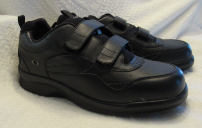 Apex Ambulator Black Shoes Double Strap G8010M Therapeutic 