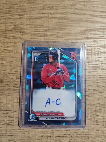 2024 Bowman Sapphire Edition Chrome Prospects Auto Allan Castro #BSPA-ACA Auto