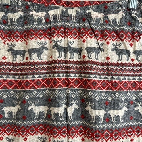 Children’s Place Unisex Kids Holiday 2-Piece Pajama Set w/Moose in Grey/Red - Picture 4 of 8