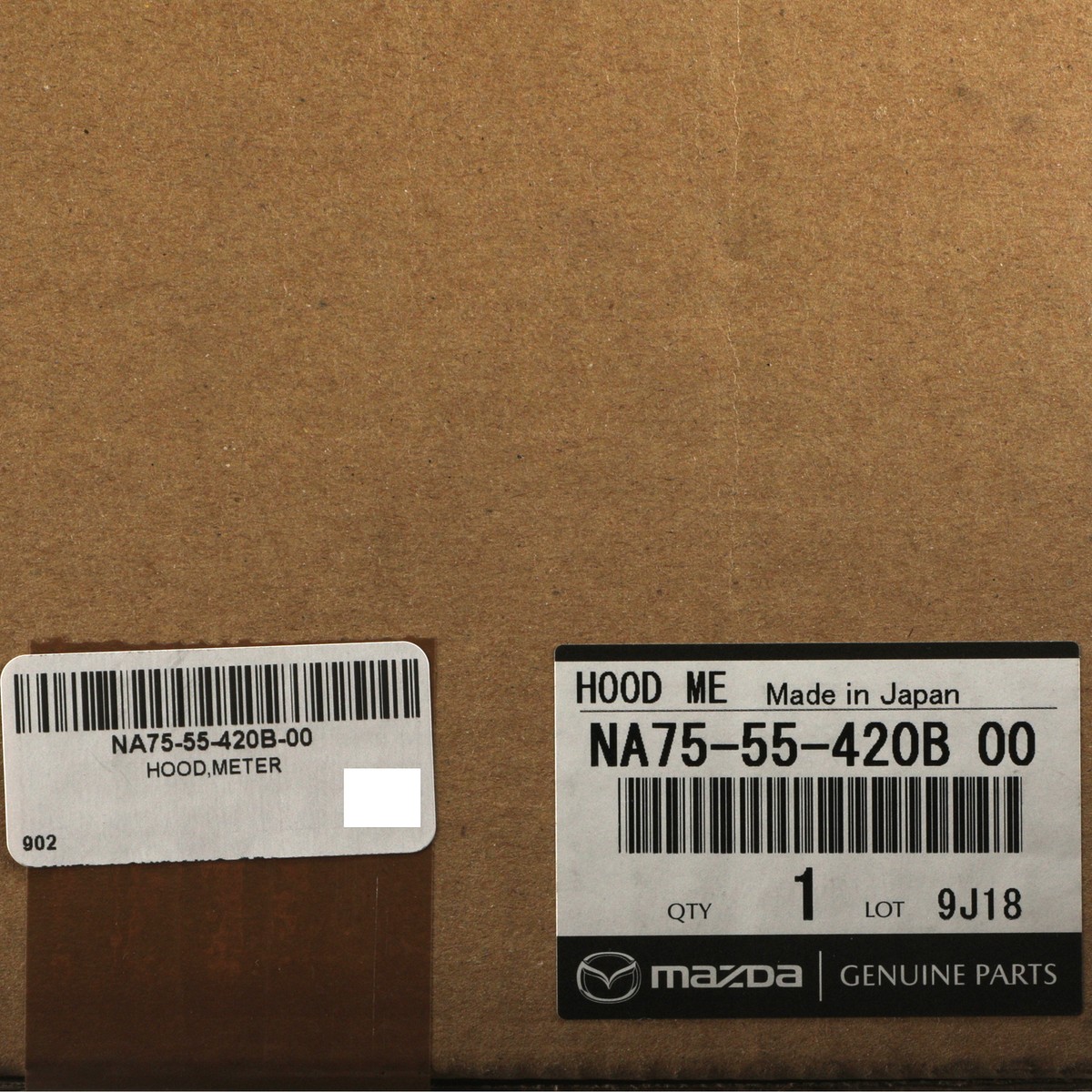 OEM NEW Mazda 1994-1997 MX-5 Miata Hood Meter Cluster Visor NA75