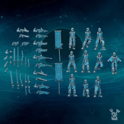 Set of 10 Scylla Cultists - DakkaDakka Store/Sci-fi/Tabletop Miniature