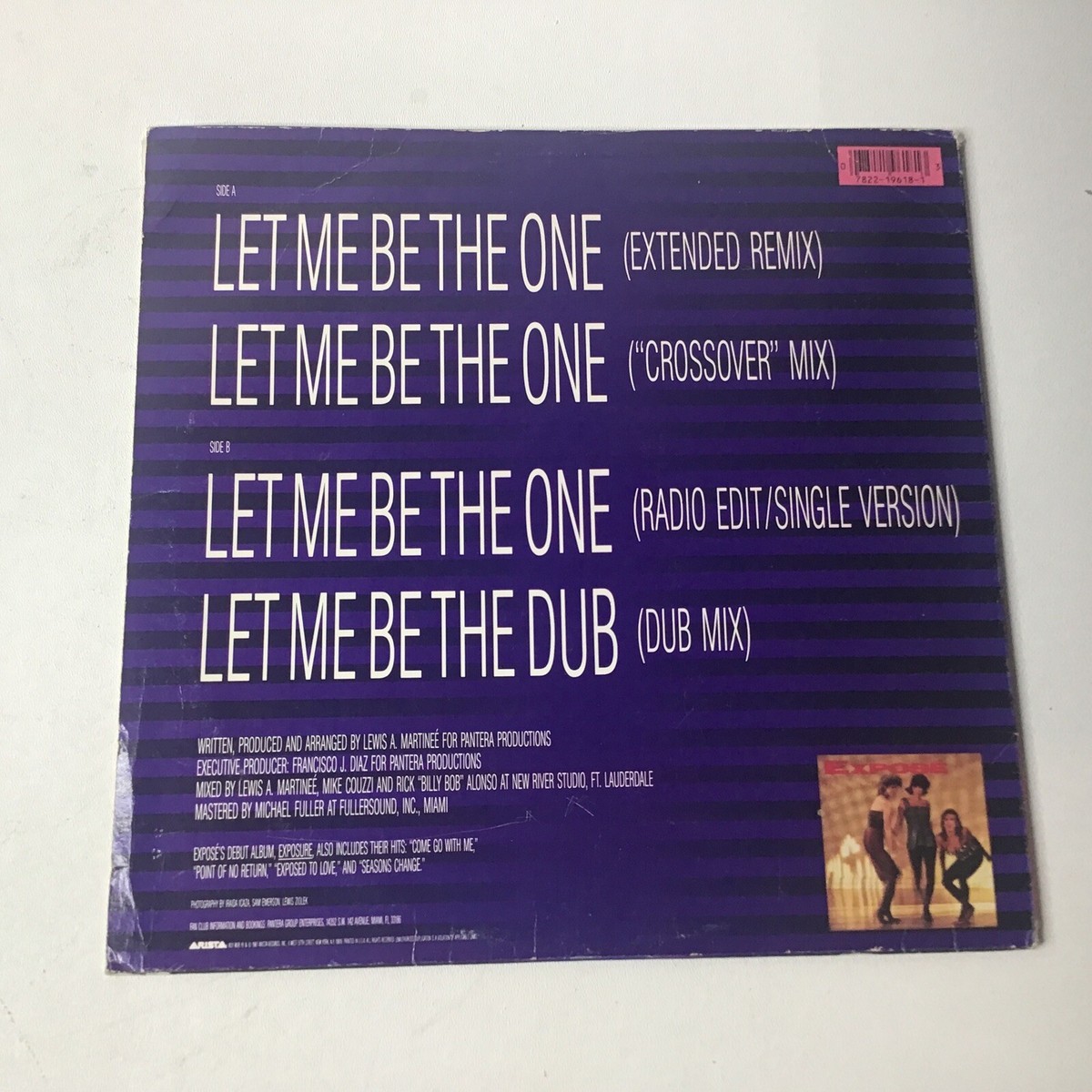 洋楽 Various - Expose It! LP Expose, Let Me Be The One (LP Record SINGLE, 33rpm, 12