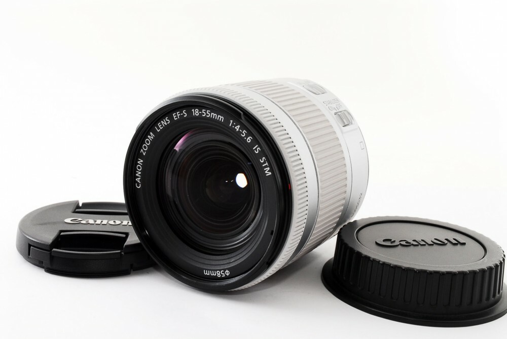 Canon EF-S 18-55mm f/4-5.6 IS STM Silver Lens [Excellent++++